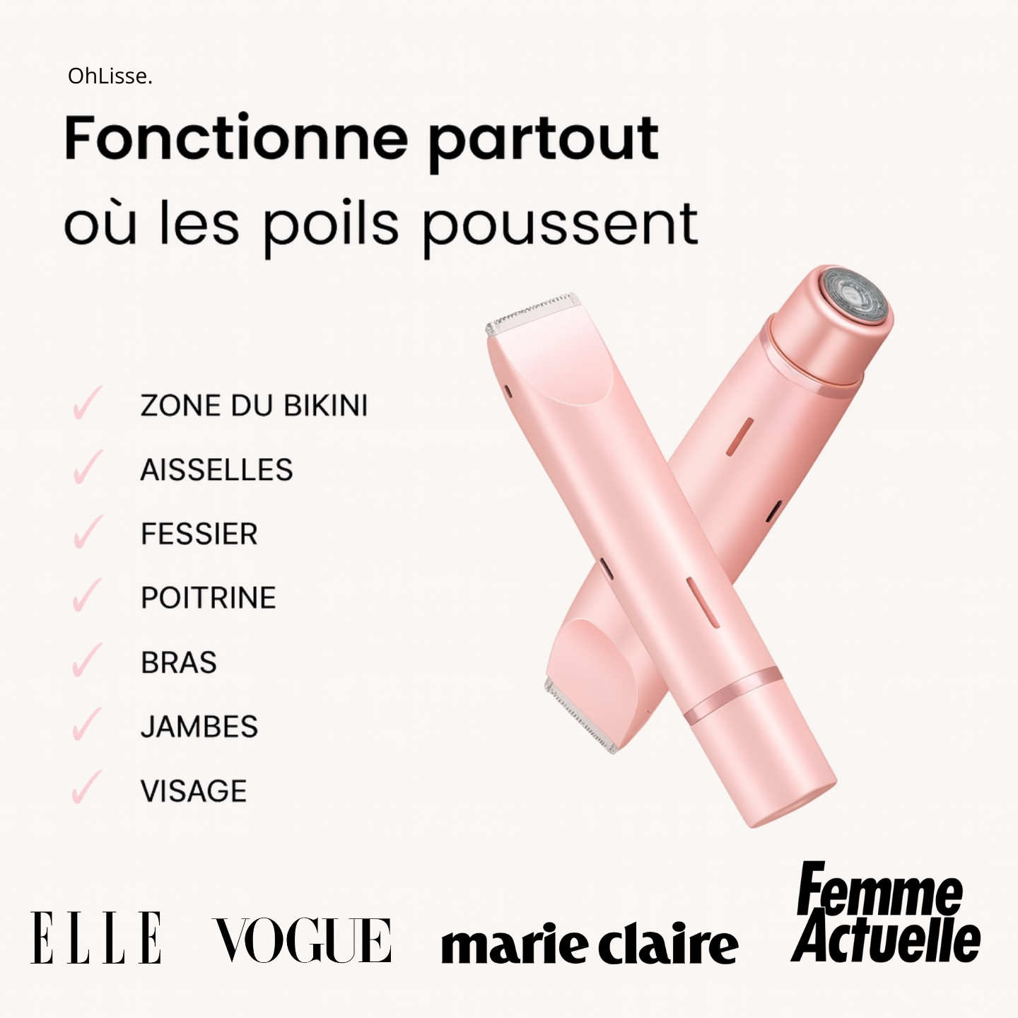 Rasoir 2-en-1 OhLisse®